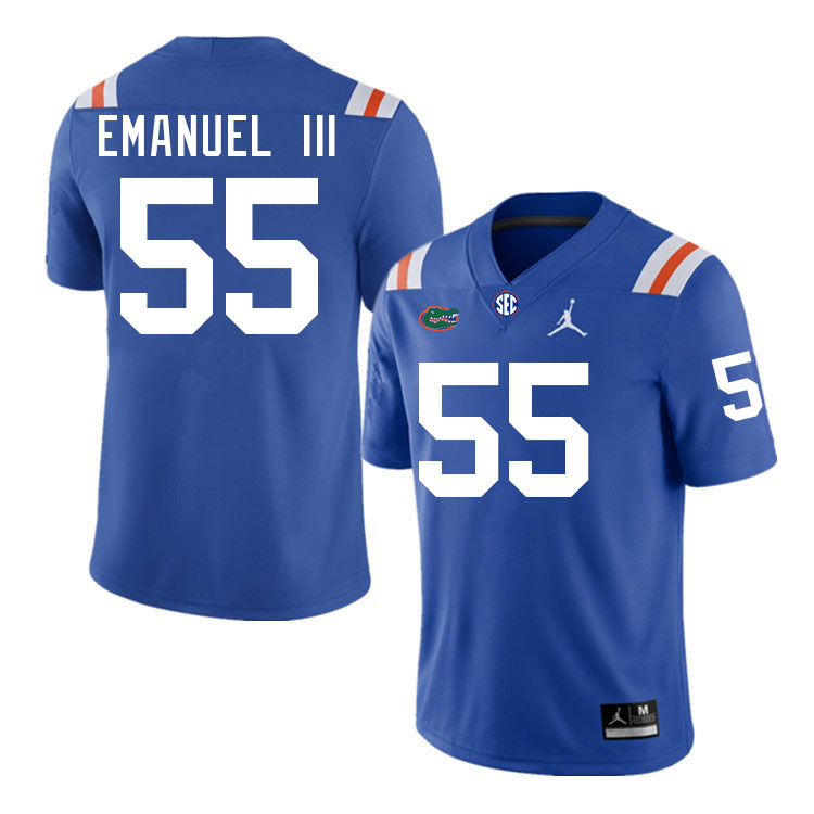 Florida Gators #55 Charles Emanuel III College Football Jerseys Stitched-Throwback